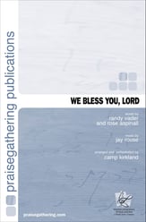 We Bless You Lord SATB choral sheet music cover